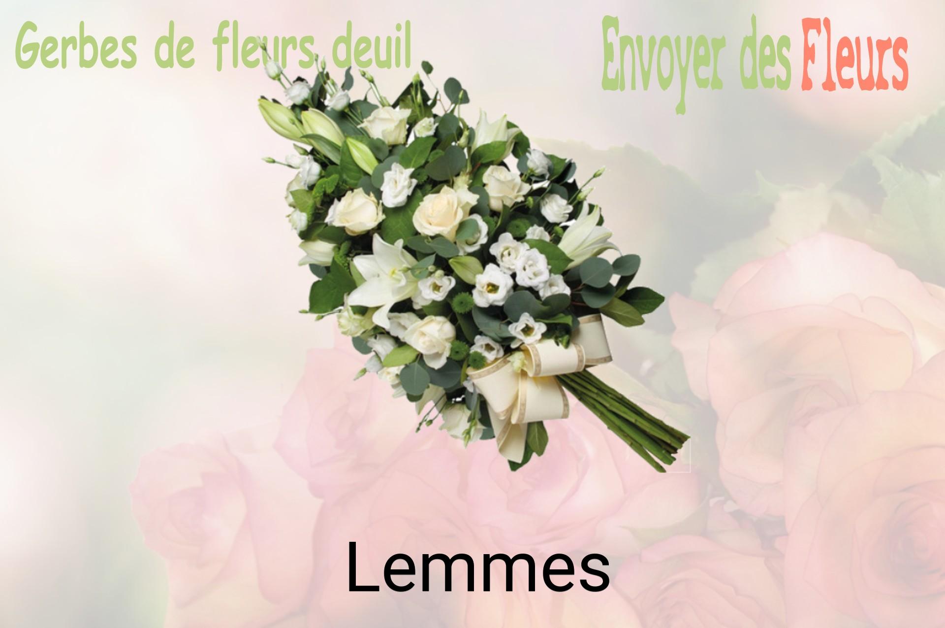 Gerbe de fleurs de deuil livrée à Lemmes